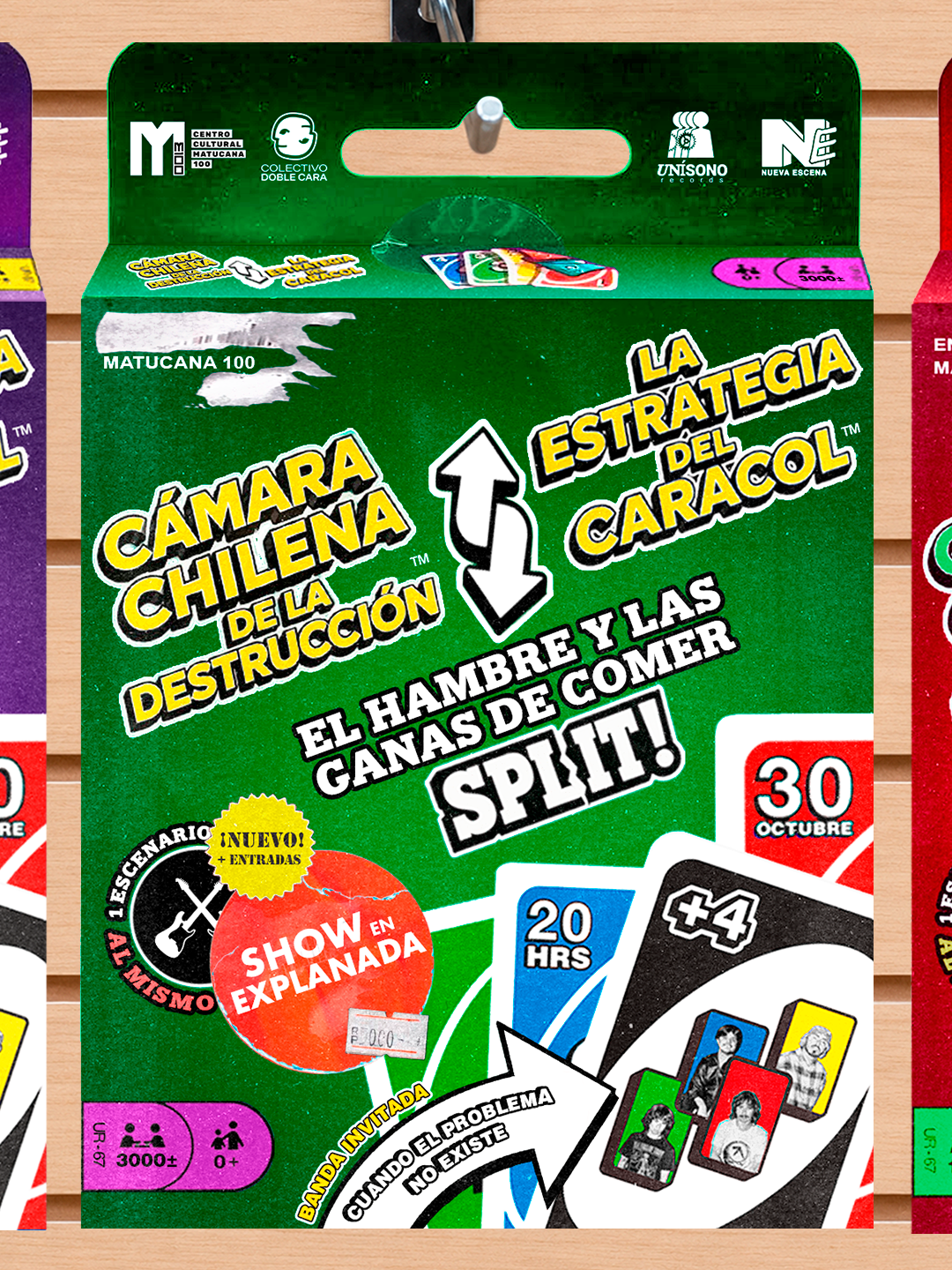 Cámara Chilena de la Destrucción y La Estrategia del Caracol anuncian show conjunto en M100
